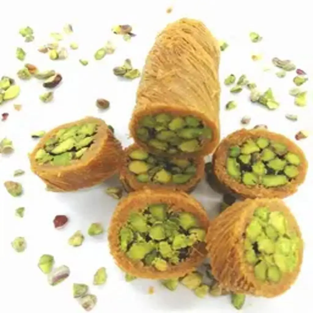 كنافة مبرومة قشطة